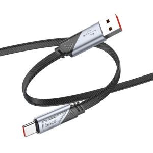 Дата кабель Hoco U119 Machine charging data USB to Type-C 5A (1.2m) – Чорний