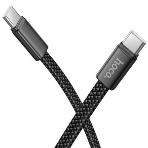 Дата кабель Hoco X125 Exceso Type-C to Type-C 60W (1m) – Черный