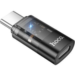 Перехідник Hoco UA36D Type-C male to Lightning female – Чорний