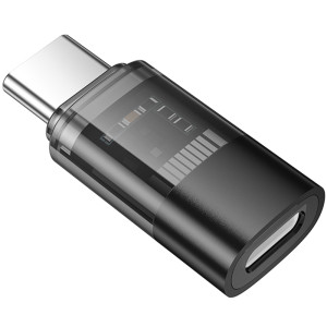 Перехідник Hoco UA36D Type-C male to Lightning female – Чорний