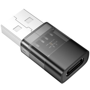 Перехідник Hoco UA36C USB male to Type-C female USB2.0 – Чорний