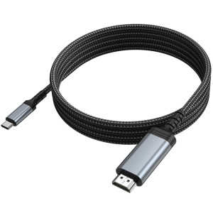 Перехідник Hoco UA43 Type-C to HDTV HD (1.8m) – Сірий