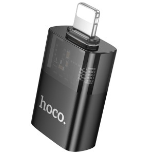 Перехідник Hoco UA36 Lightning male to USB female – Чорний