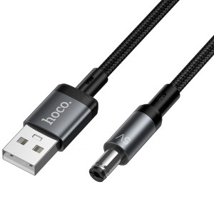 Кабель живлення для роутера/модема Hoco X129 Advantage USB-DC 5V (1m) – Чорний