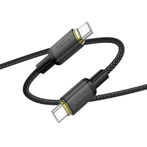 Дата кабель Hoco X128 Benefit Type-C to Type-C 60W (1m) – Чорний
