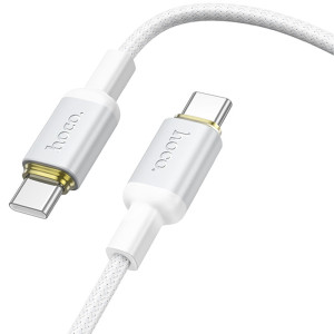 Дата кабель Hoco X128 Benefit Type-C to Type-C 60W (1m) – Білий