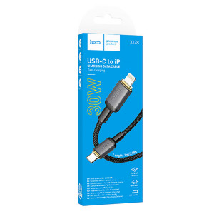Дата кабель Hoco X128 Benefit Type-C to Lightning 30W (1m) – Черный