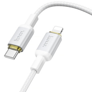 Дата кабель Hoco X128 Benefit Type-C to Lightning 30W (1m) – Белый