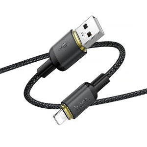 Дата кабель Hoco X128 Benefit USB to Lightning 12W (1m) – Черный