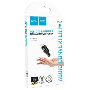 Переходник Hoco UPA35 Mia Type-C to 3.5mm – Черный