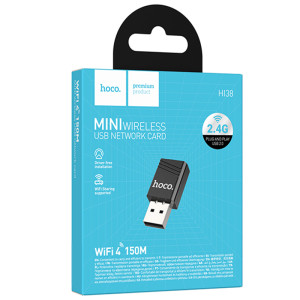 WiFi адаптер Hoco HI38 WiFi4 USB Internal Antenna 150Mbps