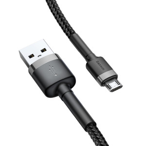 Дата кабель Baseus Cafule USB to MicroUSB Cable 2.4A (1m) (CAMKLF-B) – Серый
