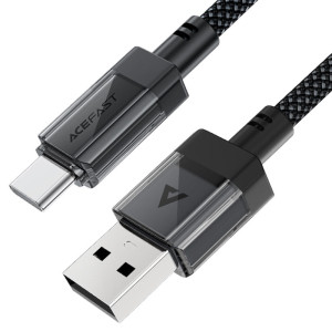 Дата кабель Acefast C12-04 USB to Type-C 3A (1.2m) – Черный