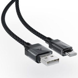 Дата кабель Acefast C12-04 USB to Type-C 3A (1.2m) – Черный
