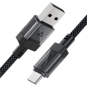 Дата кабель Acefast C12-04 USB to Type-C 3A (1.2m) – Черный