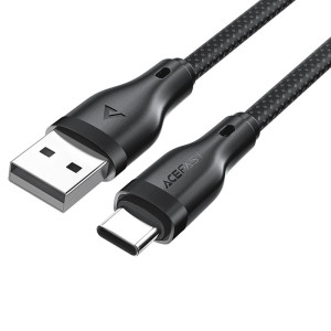 Дата кабель Acefast C8-04 USB to Type-C 3A (1.2m) – Черный