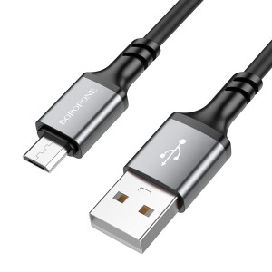 Дата кабель Borofone BX83 Famous USB to MicroUSB 2.4A (1m) – Чорний