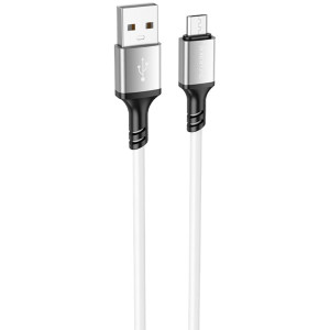 Дата кабель Borofone BX83 Famous USB to MicroUSB 2.4A (1m) – Білий
