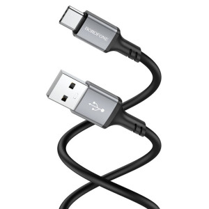Дата кабель Borofone BX83 Famous USB to Type-C 3A (1m) – Чорний