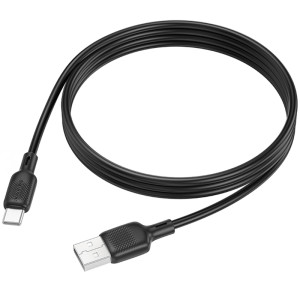 Дата кабель Borofone BX113 Lenny USB to Type-C 3A (1m) – Чорний