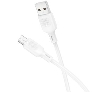 Дата кабель Borofone BX113 Lenny USB to MicroUSB 2.4A (1m) – Білий