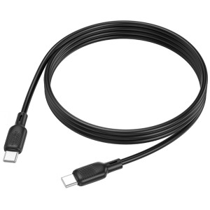 Дата кабель Borofone BX113 Lenny Type-C to Type-C 60W (1m) – Чорний
