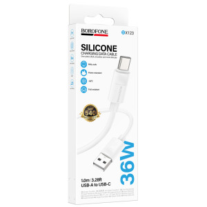 Дата кабель Borofone BX123 Leya USB to Type-C 36W (1m) – Білий