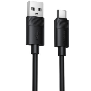 Дата кабель Borofone BX123 Leya USB to Type-C 36W (1m) – Чорний