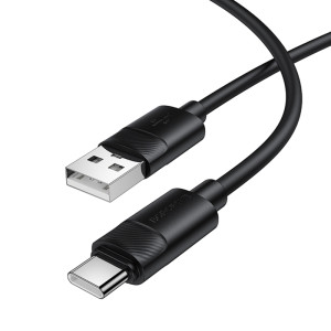 Дата кабель Borofone BX123 Leya USB to Type-C 36W (1m) – Чорний