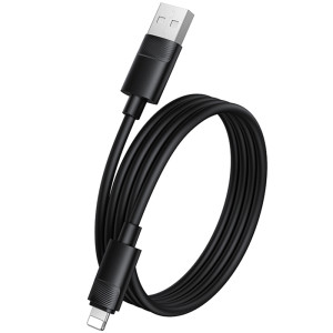 Дата кабель Borofone BX123 Leya USB to Lightning 12W (1m) – Чорний