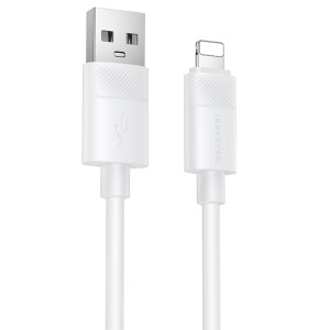 Дата кабель Borofone BX123 Leya USB to Lightning 12W (1m) – Білий