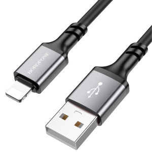 Дата кабель Borofone BX83 Famous USB to Lightning 2.4A (1m) – Чорний