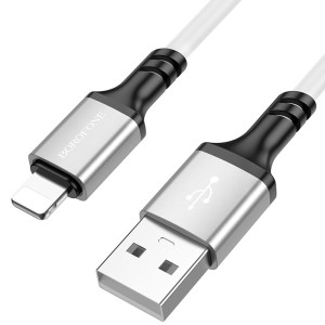 Дата кабель Borofone BX83 Famous USB to Lightning 2.4A (1m) – Білий