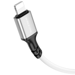 Дата кабель Borofone BX83 Famous USB to Lightning 2.4A (1m) – Білий