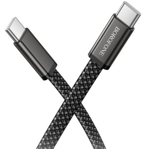 Дата кабель Borofone BX124 Peace Type-C to Type-C 60W (1m) – Чорний