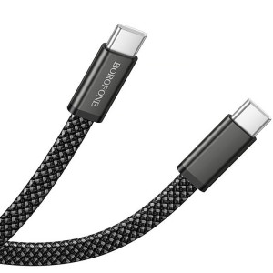 Дата кабель Borofone BX124 Peace Type-C to Type-C 60W (1m) – Чорний