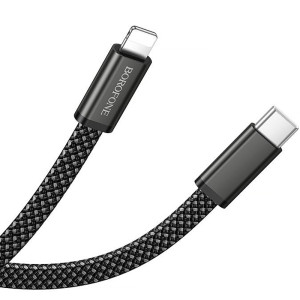 Дата кабель Borofone BX124 Peace Type-C to Lightning 30W (1m) – Чорний