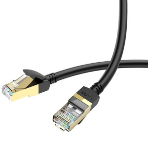 Дата кабель Hoco US02 Level pure copper gigabit ethernet (5m) – Чорний