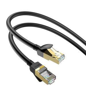 Дата кабель Hoco US02 Level pure copper gigabit ethernet (5m) – Чорний