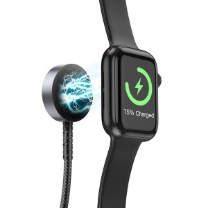 Дата кабель Hoco CW54 2in1 Type-C to iWatch/Lightning 2.5W (1.2m) – Черный