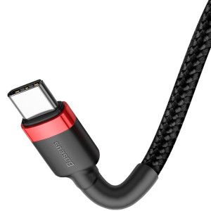 Дата кабель Baseus Cafule USB to Type-C Cable 3A (1m) (CATKLF-B) – Красный