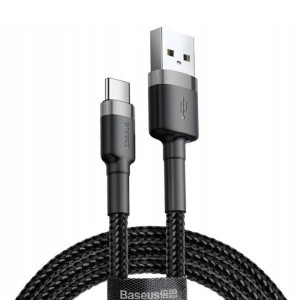 Дата кабель Baseus Cafule USB to Type-C Cable 3A (1m) (CATKLF-B) – Черный