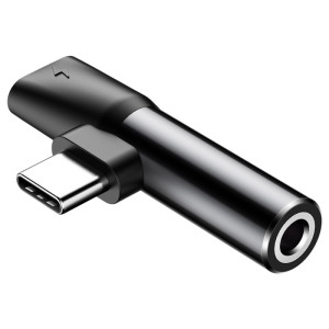 Перехідник Baseus L41 Type-C to Type-C + 3.5mm (CATL41) – Чорний