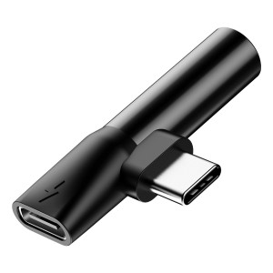 Перехідник Baseus L41 Type-C to Type-C + 3.5mm (CATL41) – Чорний