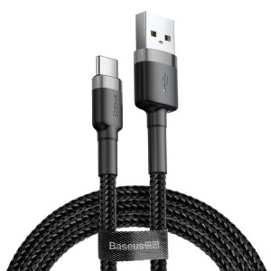 Дата кабель Baseus Cafule USB to Type-C Cable 3A (0.5m) (CATKLF-A)
