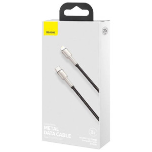 Дата кабель Baseus Cafule Series Metal Type-C to Lightning PD 20W (0.25m) (CATLJK-0) – Чорний