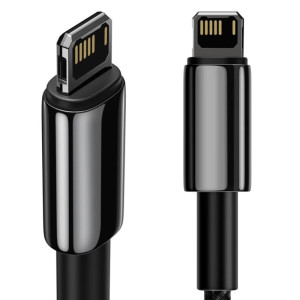 Дата кабель Baseus Tungsten Gold USB to Lightning Cable 2.4A (1m) (CALWJ-0) – Чорний