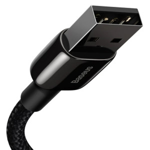 Дата кабель Baseus Tungsten Gold USB to Lightning Cable 2.4A (1m) (CALWJ-0) – Чорний