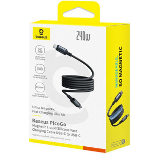 Дата кабель Baseus PicoGo Type-C to Type-C 240W (1m) (E04233) – Чорний