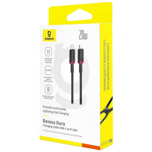 Дата кабель Baseus Dura Series Fast Charging Type-C to Lightning 20W (1m) (CB000123) – Червоний